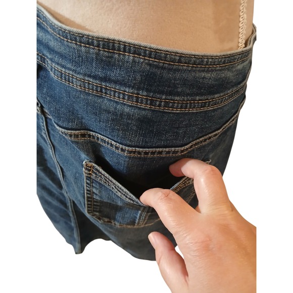 Liz Claiborne SIMPLY LIZ Women's Denim Button Front Midi Skirt Size 18 - Picture 5 of 10